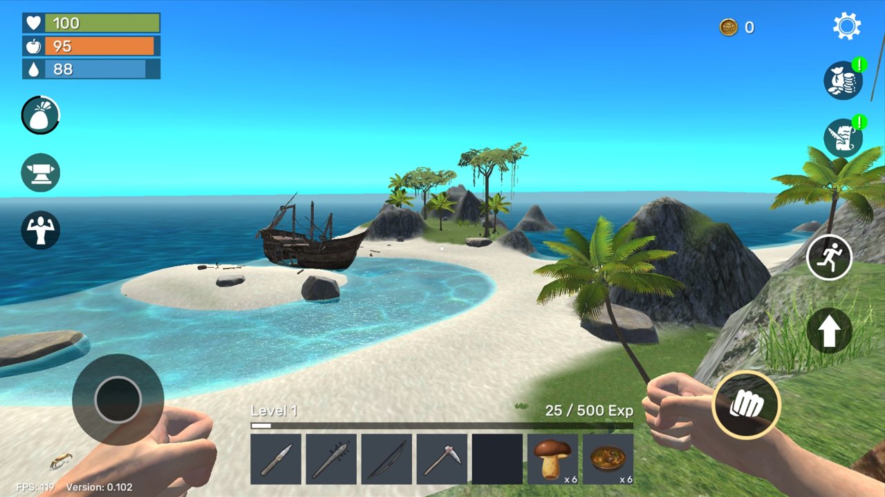 未知岛屿生存游戏安卓版（Uncharted Island）图片1