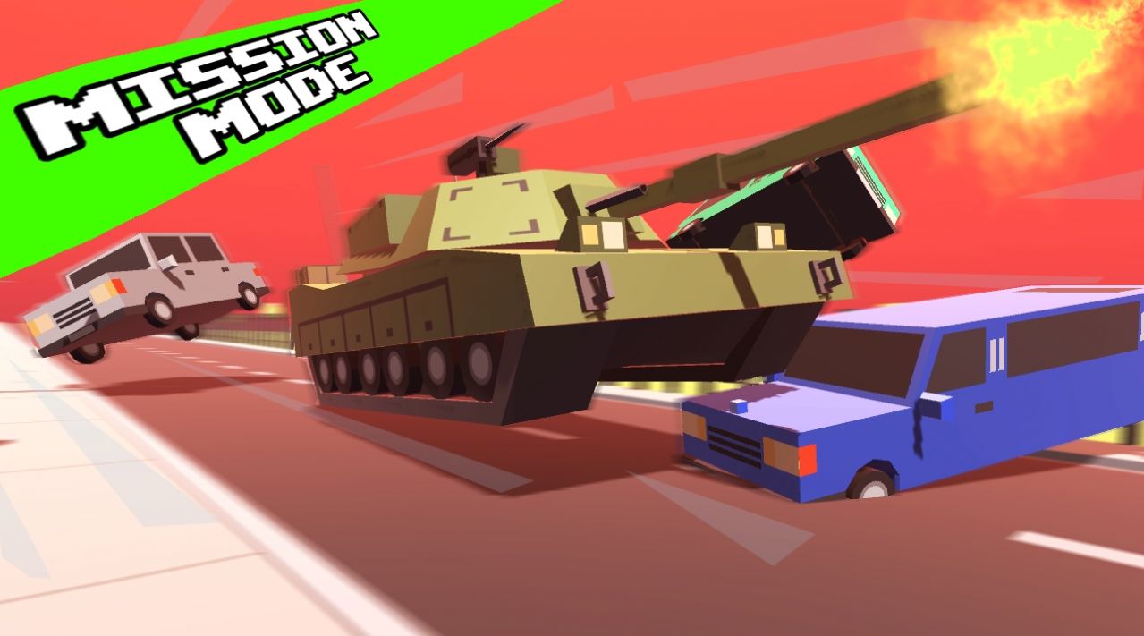 疯狂的道路坦克横撞游戏最新版图片1