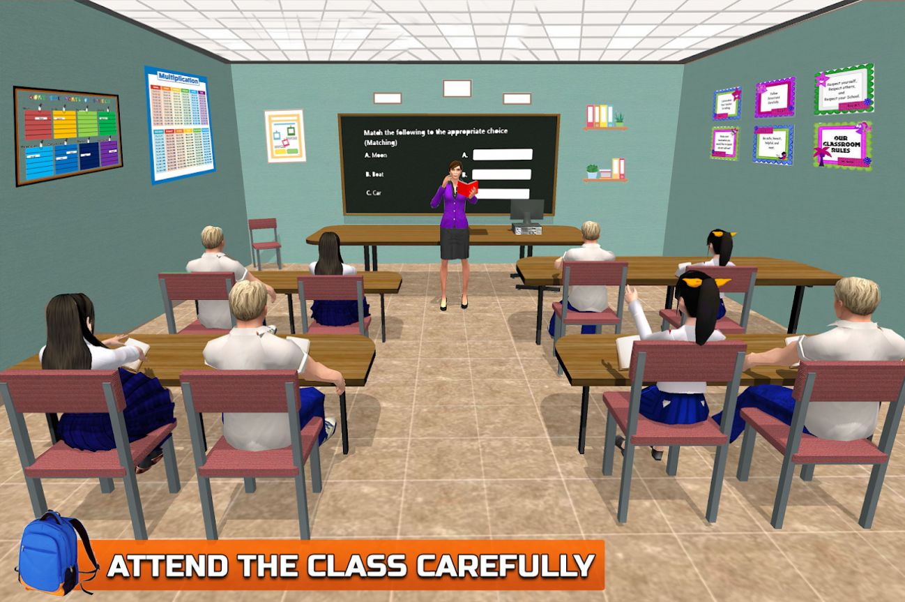 女学生生活模拟器高中游戏最新版图片1