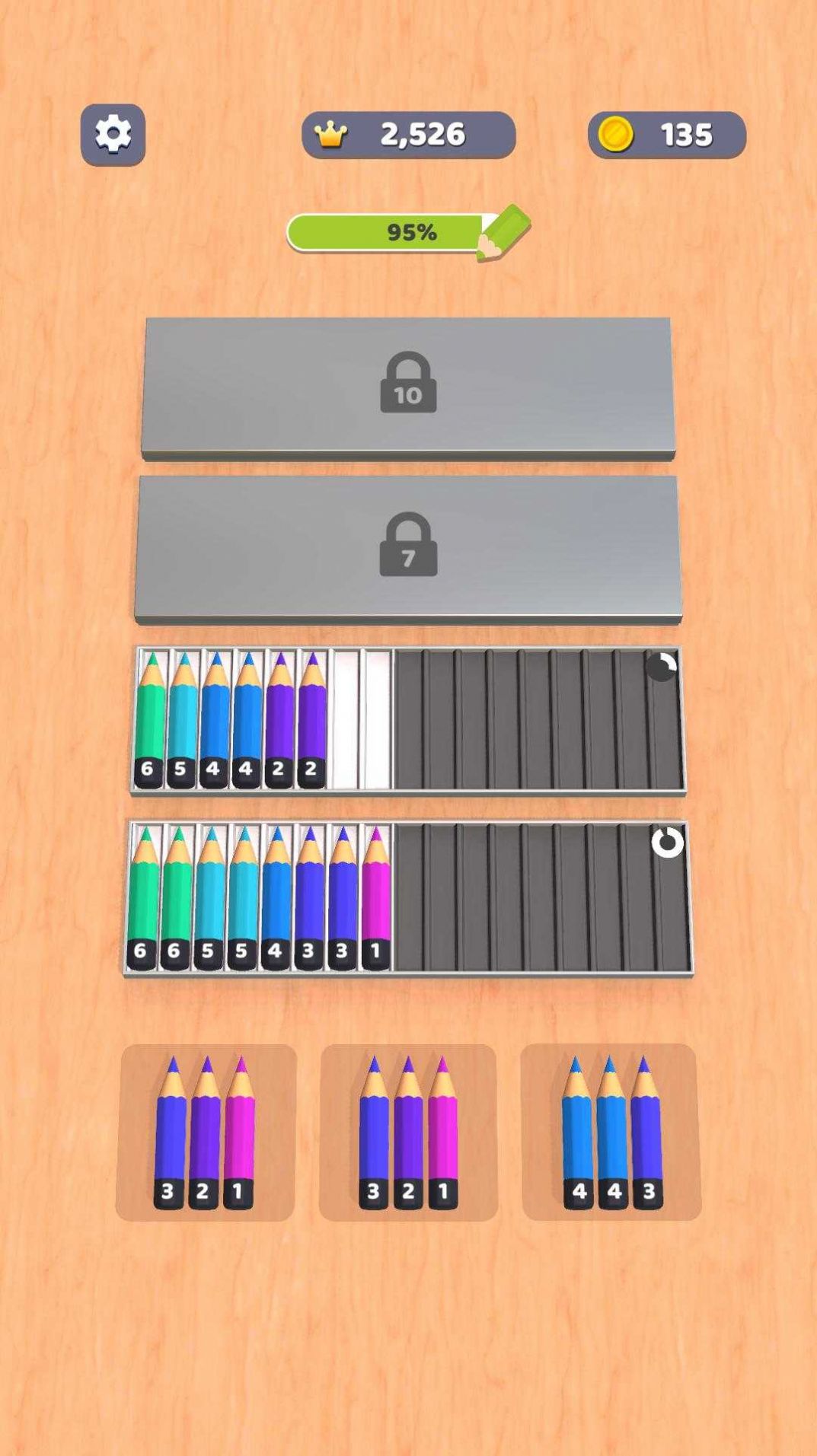 铅笔排序3D游戏安卓版  v0.1.0图3