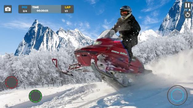 雪橇竞速雪地越野游戏手机正式版  v1.3图2