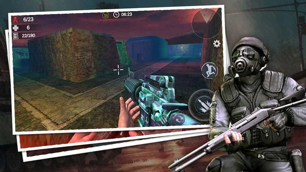 僵尸射击3D真实生存战游戏安卓版  1.5.0图2