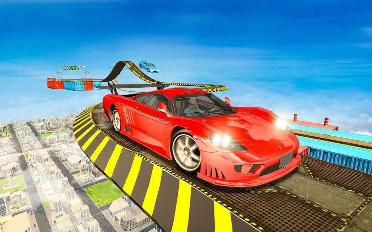 赛道上进行赛车特技游戏最新版  v2.0.48图2