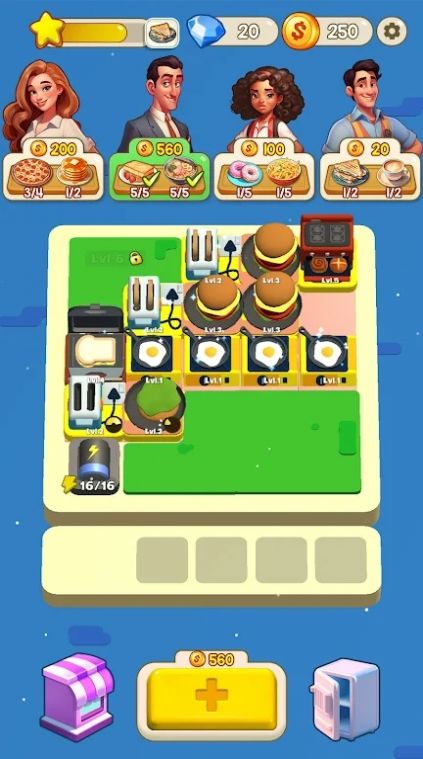 合并疯狂厨房游戏安卓版  v1.0图1