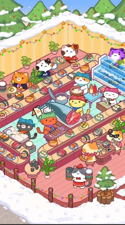 治愈猫咪模拟经营大亨游戏最新版（Cat Cooking Bar）  v1.5.31图1