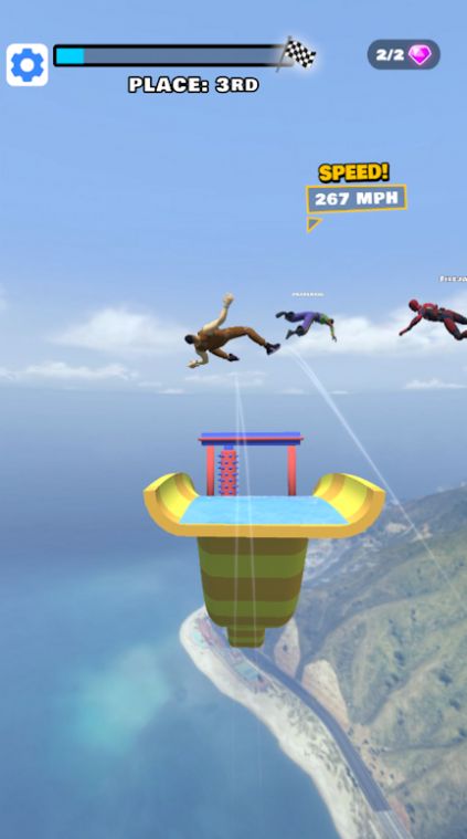 水上滑梯飞行挑战游戏官方版  v1.0.0图1