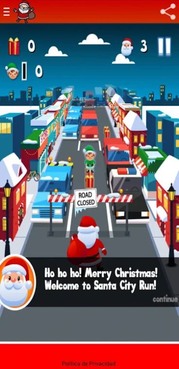 圣诞老人城市奔跑游戏官方最新版图片1