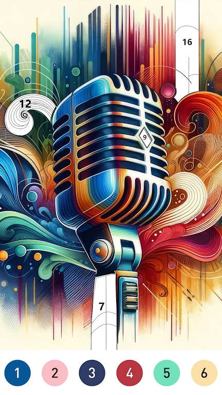 Black Color Paint By Number game apk download  V1.0.3图3