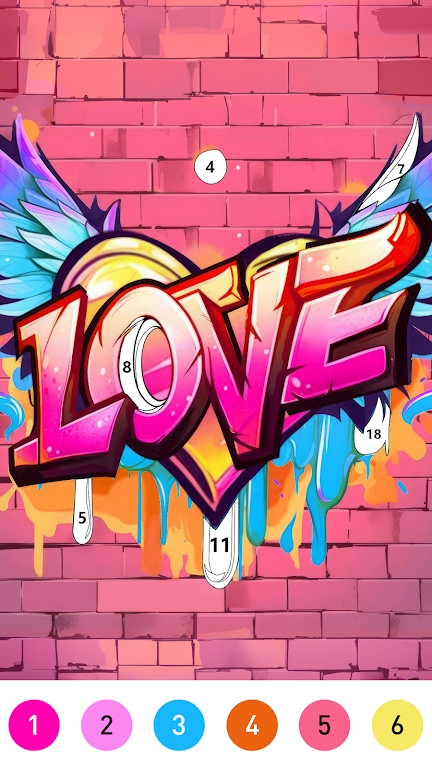Black Color Paint By Number game apk download图片2