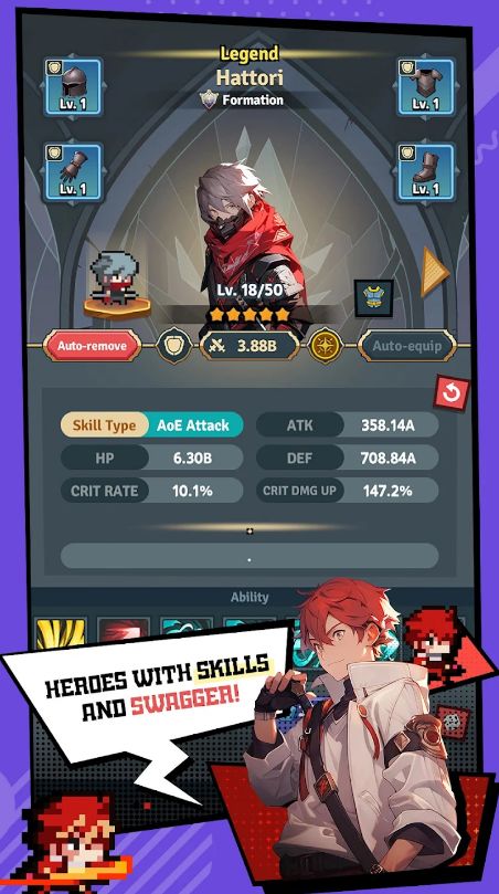 rumble squad idle rpg mod apk free shopping图片1