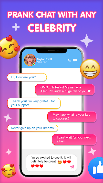 Celebs Prank Call Chat latest version download  V1.1.4图1