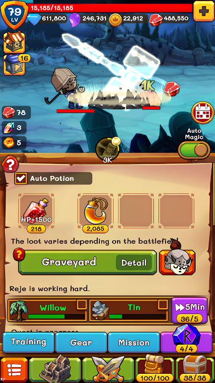 IDLE Skull Hero Unlimited gold for android  v1.0.0图2