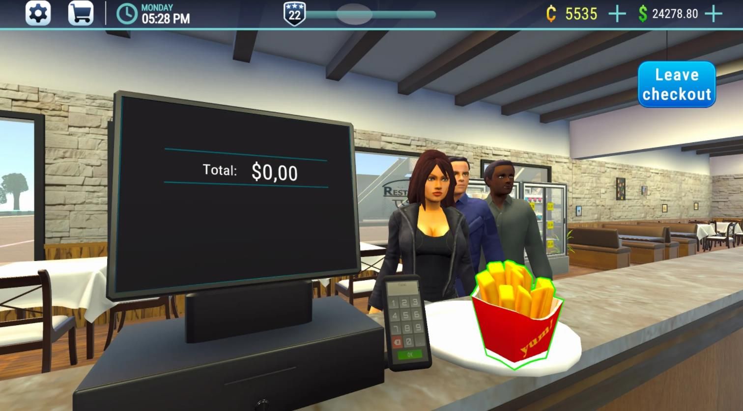 餐厅模拟器3D游戏官方版  v0.15图1