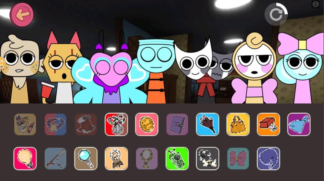 节奏盒子亲亲版sprunki阶段8最新版  v1.0图1